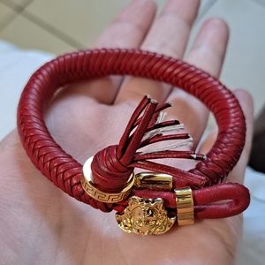 Versace Medusa leather bracelet